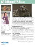 Adaptall-2 SP 300mm F/2.8 Brochure